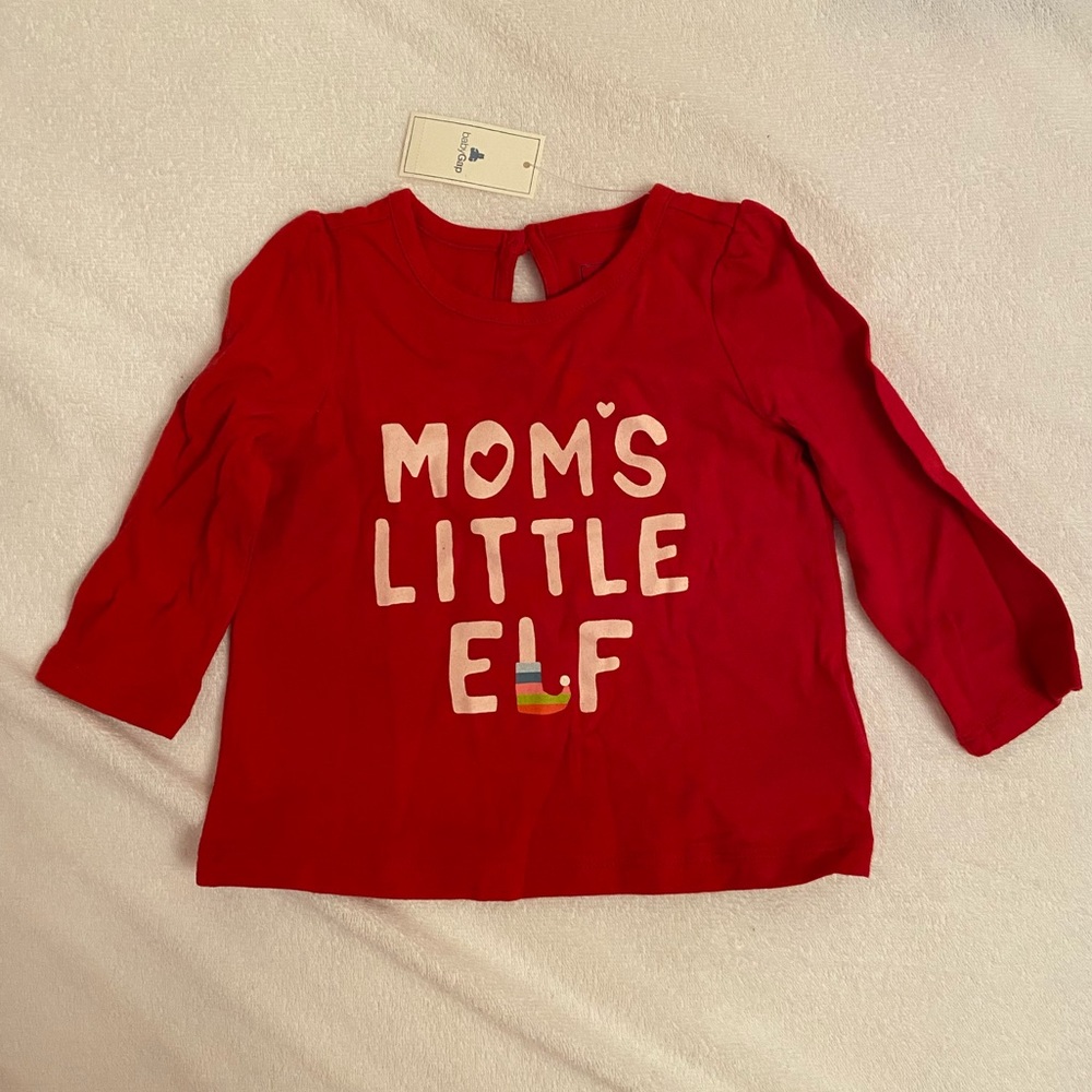 NWT baby Gap holiday top 6-12 months